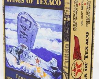 36 - Wings of Texaco 1927 Ford Tri-Motored Monoplane Bank w/ box Texaco's First Plane 75h in the Series
