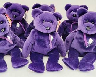 5809 - 6 Princess Di Beanie Babies, error tags
