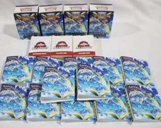 6000 - Lot of 12 Pokemon Card Books and 7 Card Boxes
