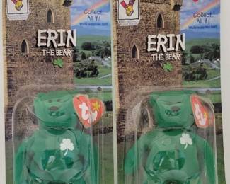 307 - TY Erin The Bear Beanie Babies sold w/ Happy Meals
