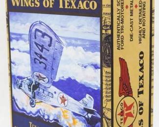 33 - Wings of Texaco 1927 Ford Tri-Motored Monoplane Bank w/ box Texaco's First Plane 7th in the series
