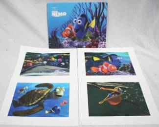 616 - Finding Nemo 4 pc. Lithograph Set - 11" x 14"
