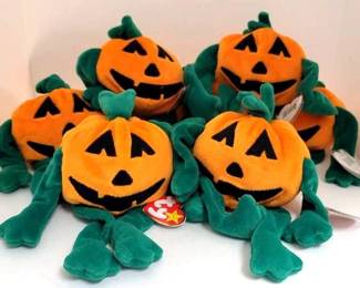 4005 - 7 '98 Pumkin Beanie Babies w/ error tags
