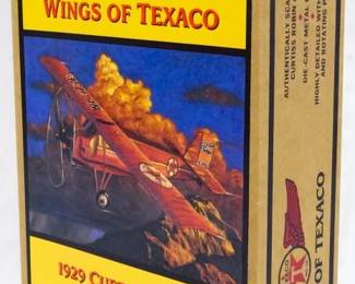 48 - Wings of Texaco 1929 Curtiss Robin Airplane Bank w/ box 6th in the Series
