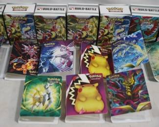 6122 - Lot of 7 Pokemon Card Boxes and 9 Card Books
