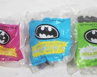 600 - Lot of 3 Batman Happy Meal Toys (New)
