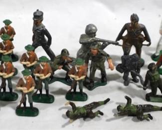 5203 - 28 Pc Assorted Metal & Plastic Toy Soldiers
