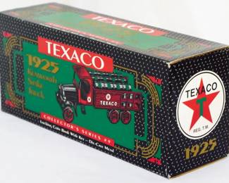 19 - Texaco Die Cast '25 Kenworth Stack Truck Bank w/ box Collector's Series #9 Locking Coin Bank w/ key
