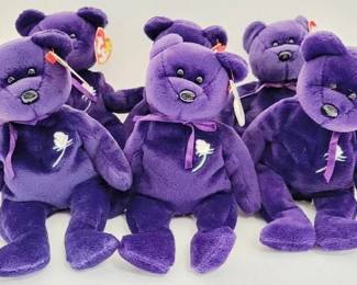 5820 - 6 Princess Di Beanie Babies, error tags

