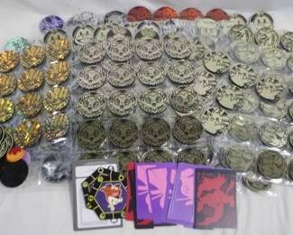 6125 - Lot of 423 Pokemon Plastic Coins and Misc. Items