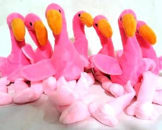 5607 - 7 1995 Pinky Flamingo Beanie Babies, Error Tags
