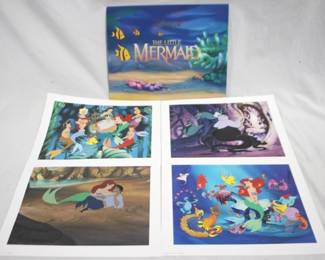 618 - Little Mermaid 4 pc. Lithograph Set - 11" x 14"
