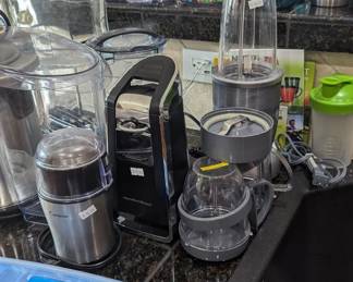 NutriBullet, automatic can opener, coffee grinder