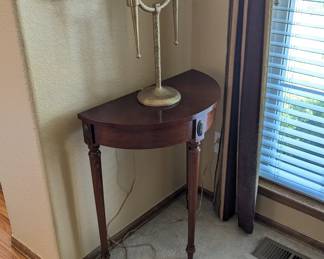 Half moon console table
