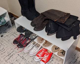 Women's boots and shoes, sizes 7.5-8