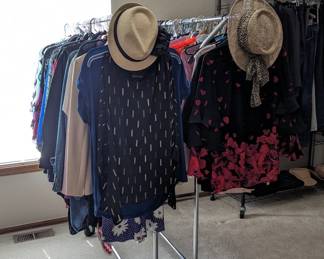 Size L women's tops: Tahari, NYDJ, Bob Mackie, Vince Camuto, Tommy Bahama, WHBM, Cabi, Jones New York, INC...