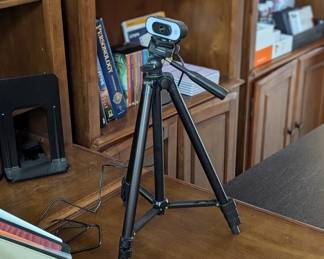 Streaming webcam on tripod