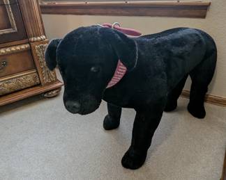 Giant stuffed plush Labrador dog
