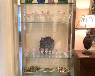 Mid-Century Chrome and Glass Unit