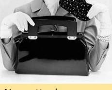 Officers will ask you to return your purse to the car....carry a crossbody. They do not swing off your shoulder surprising us all when it lands in a big pile of breakables!!!