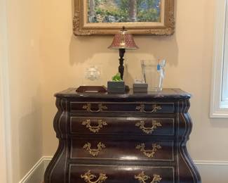 Maitland Smith Chest and Artwork