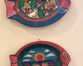 Colorful fish plates