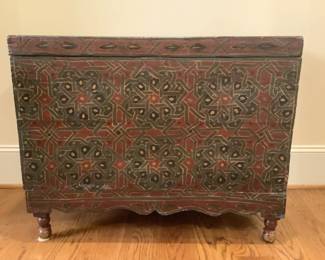 Ethnographic-style chest
