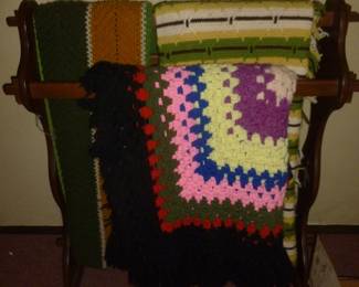 blanket rack & blankets