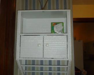 wicker wall cabinet