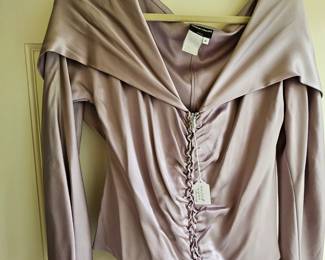 Georgio Armani silk hoodie with bustier