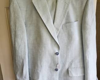 Italian linen suit sz 40