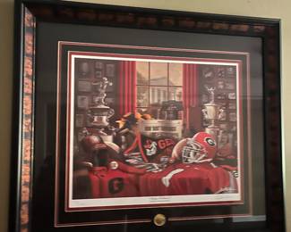 Georgia Bulldogs artwork and other Bulldog Accessories 