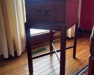 Ethan Allen box on a stand
