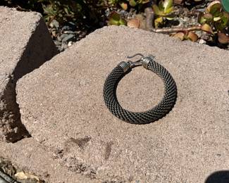 (6)      $85.                                                                                        Vintage Men’s Sterling Rope Bracelet