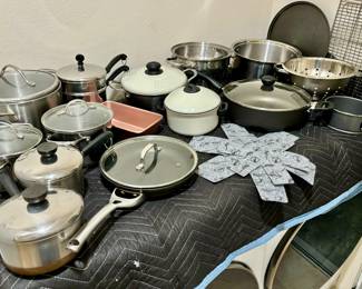 Pots and pans to go with the ones you don't already use.  