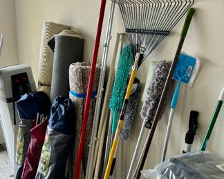 Yard tools for those energetic among us.  Fold out chairs for the rest of us.