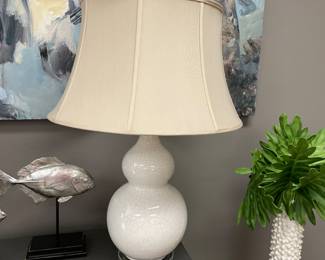 Gourd  shape lamps on acrylic. $250.00 each