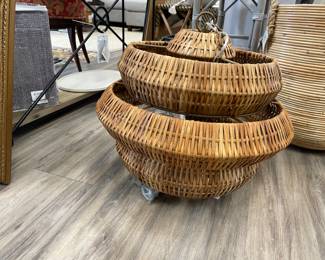 Currie 3-tier rattan chandelier $1500