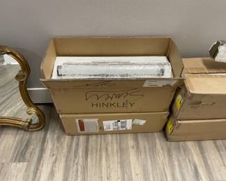 TWO (2) Bathroom light fixtures by Hinkley $600 pr