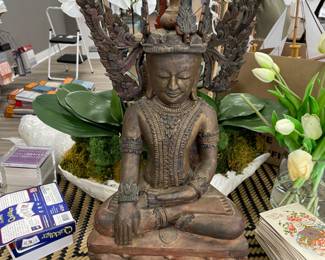 Ancient sitting Buddha $400