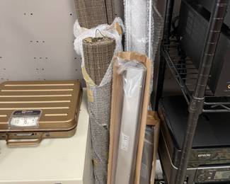 NEW w8ndow shades and electrical strips (under cabinet)