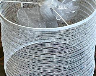 Indoor/outdoor painted metal light fixture, new from box. $400