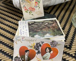 A fantastic collection of antique post cards