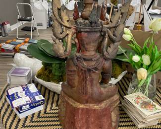 Ancient sitting Buddha $400