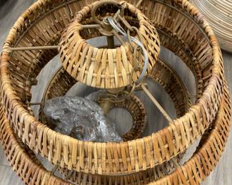 Currie 3-tier rattan chandelier $1500