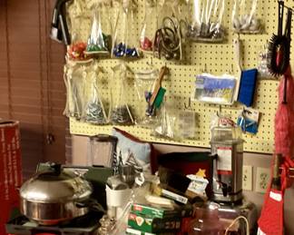 Small appliances, household items, paper products