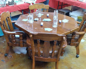 Breakfast/poker table