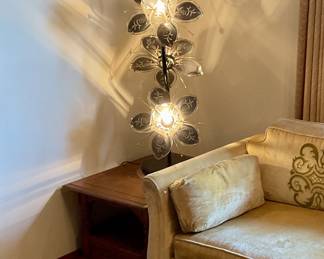 black floral lamp 3 light