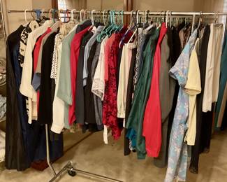 Lady’s clothing, blouses, skirts, slacks, slips