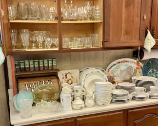 Depression glassware, glasses, dish sets